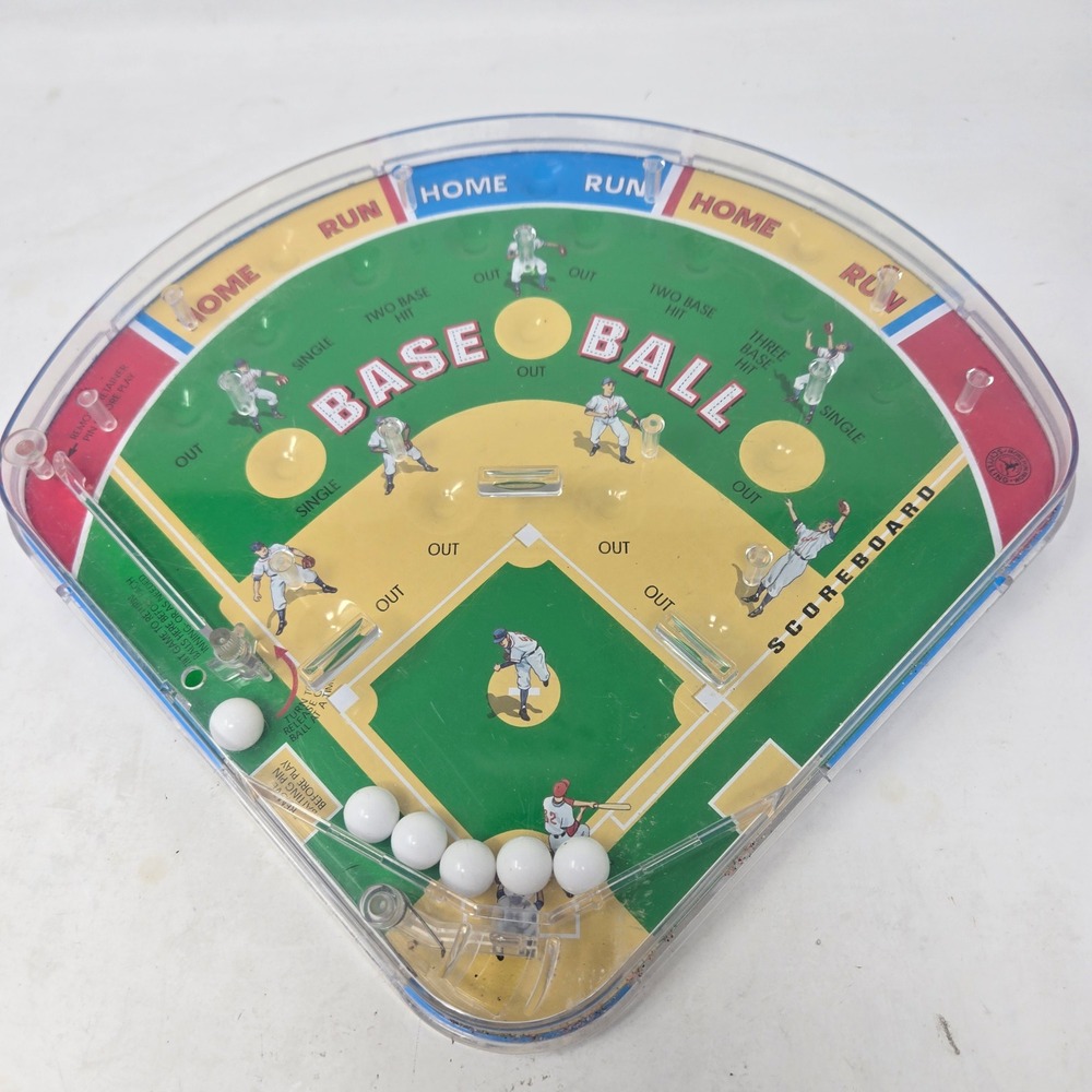 Schylling Baseball Pinball Handheld Game Vintage 2001 Retro Toy